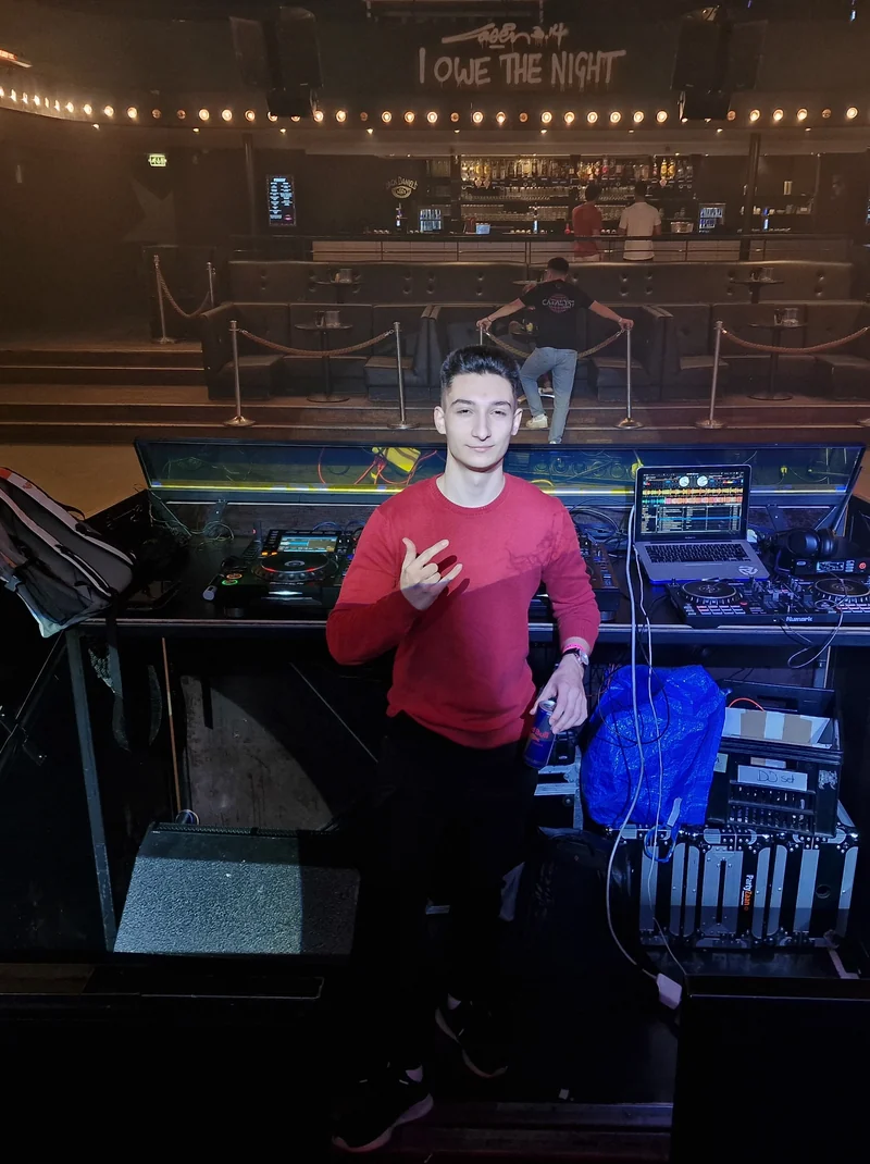 Alex Ercan at the DJ booth
